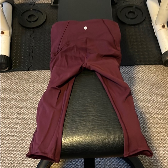Lululemon Maroon Leggings - Picture 1 of 6